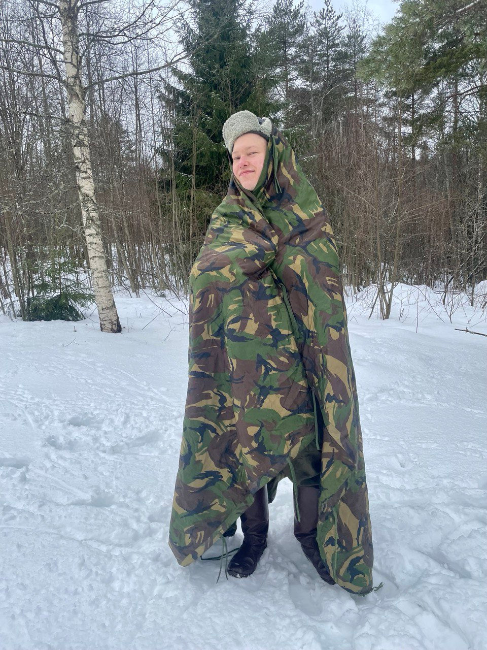 Hollannin armeijan "Woobie" monikäyttöpeite, DPM, ylijäämä