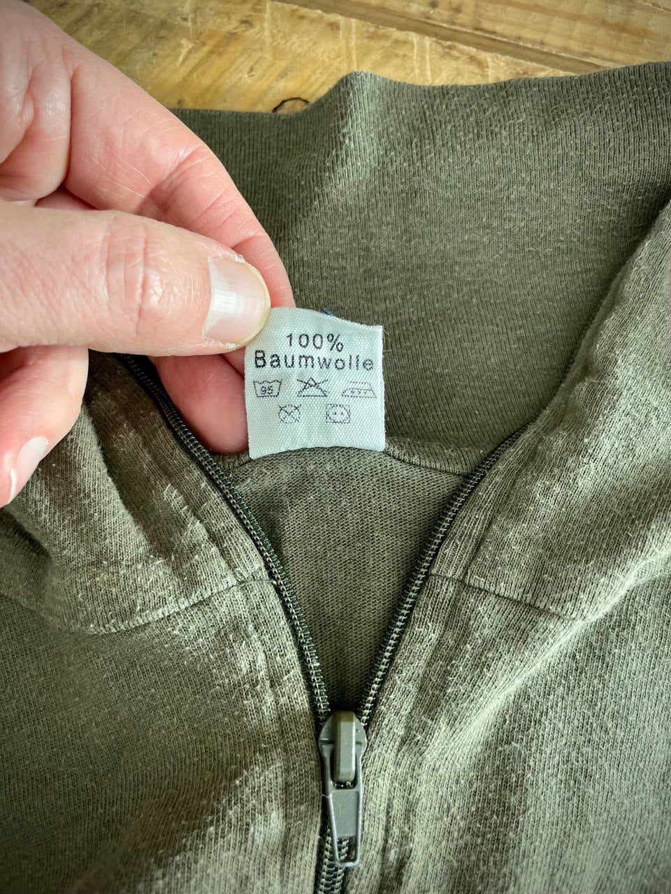Bundeswehrin poolopaita vetoketjulla, ylijäämä