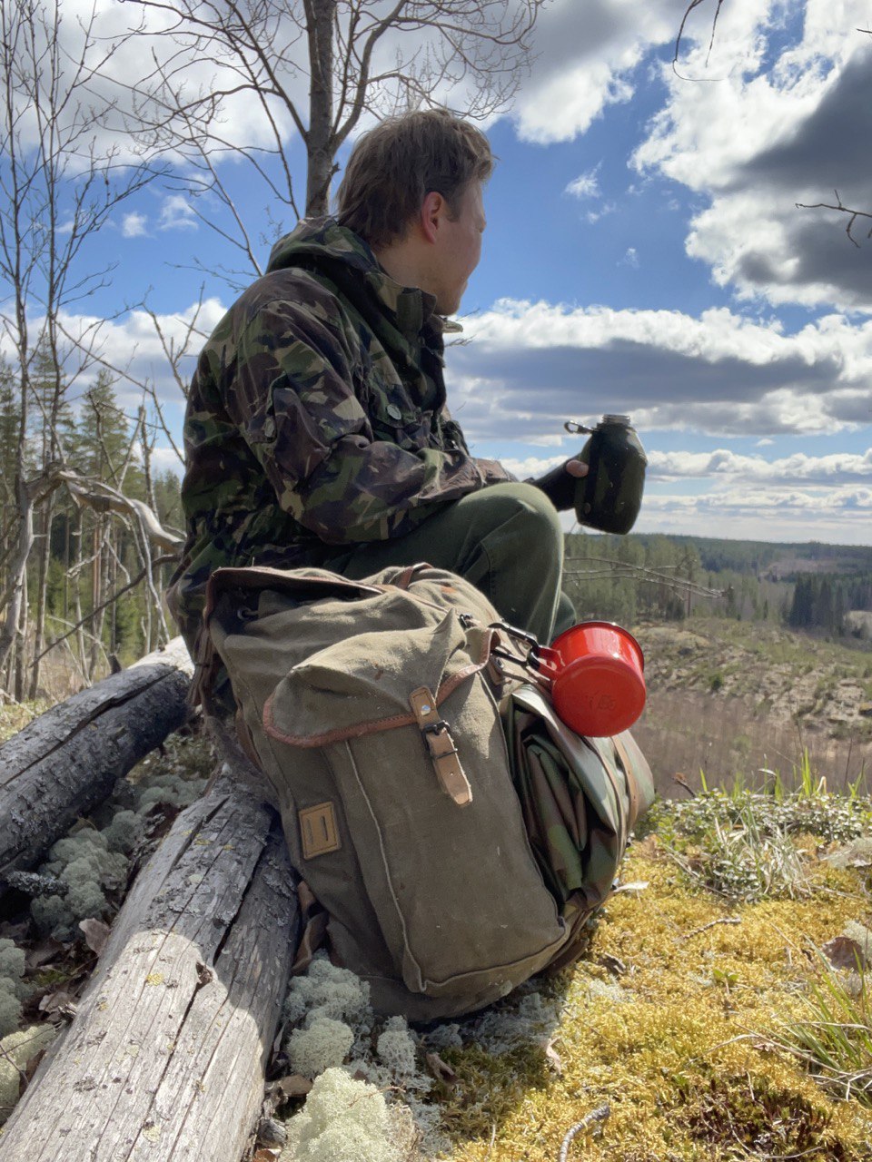 Ranskan armeijan "Lafuma"-reppu metallirangalla, ylijäämä