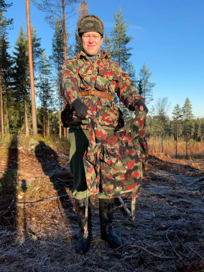 Sveitsin armeijan M70 kenttätakki päivärepulla, Alpenflage, ylijäämä