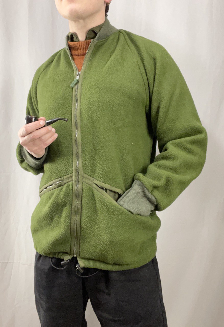 Brittiarmeijan CS95 fleece-takki, vihreä, ylijäämä