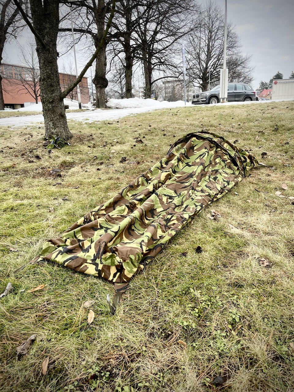 Hollannin armeijan Gore-Tex bivy-pussi, DPM, ylijäämä